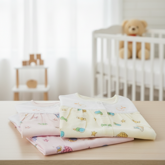 FRONT OPEN FROCK - 67RKFF ( 0 -3 months )