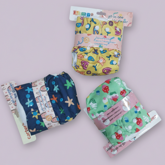 WASHABLE DAIPER WITH 2 PADS - 12RKDP