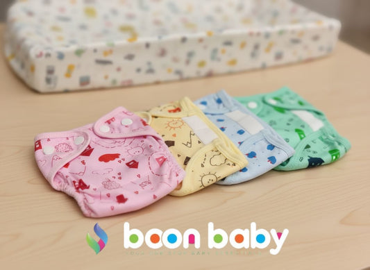 BABY STICKER NAPPY, 30CM - 302CPVSS, Set of 5