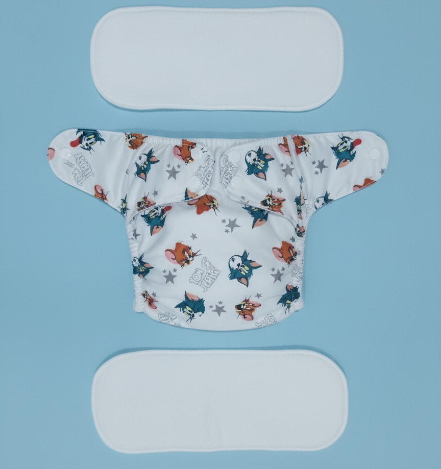 WASHABLE DAIPER WITH 2 PADS - 12RKDP