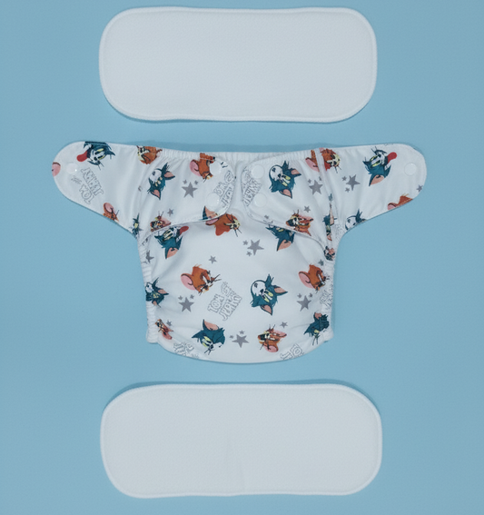 WASHABLE DAIPER WITH 2 PADS - 12RKDP